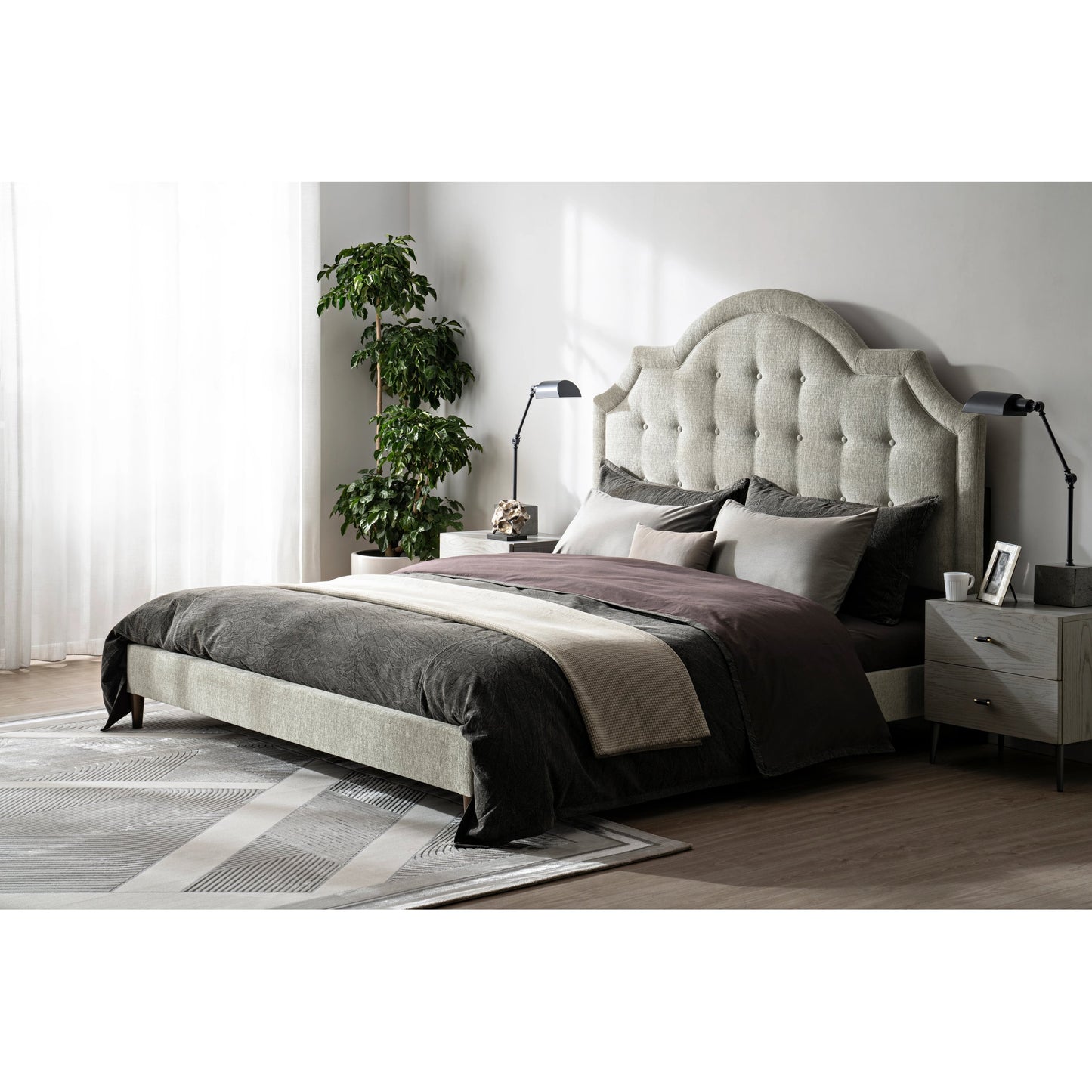 013 SI-2130637,SI-2130638 | Lifestyle | Zest Welt Upholstered Bed by Zest. Made from mdf, partical board in a modern style.