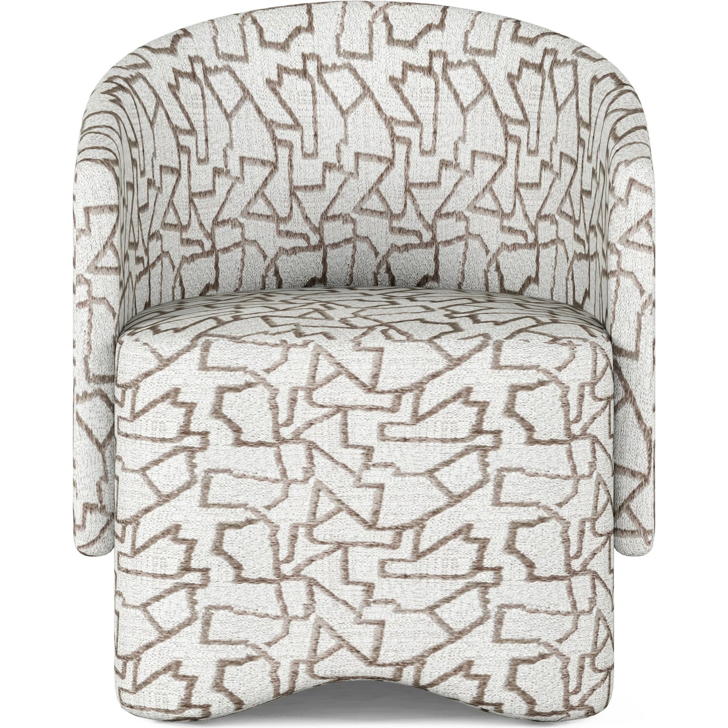 002 SI-2065161 | Additional Silo | Portico Barrel Chair by A.R.T. Furniture in sienna. Made from parawood solids, foam, fabric in a modern style.