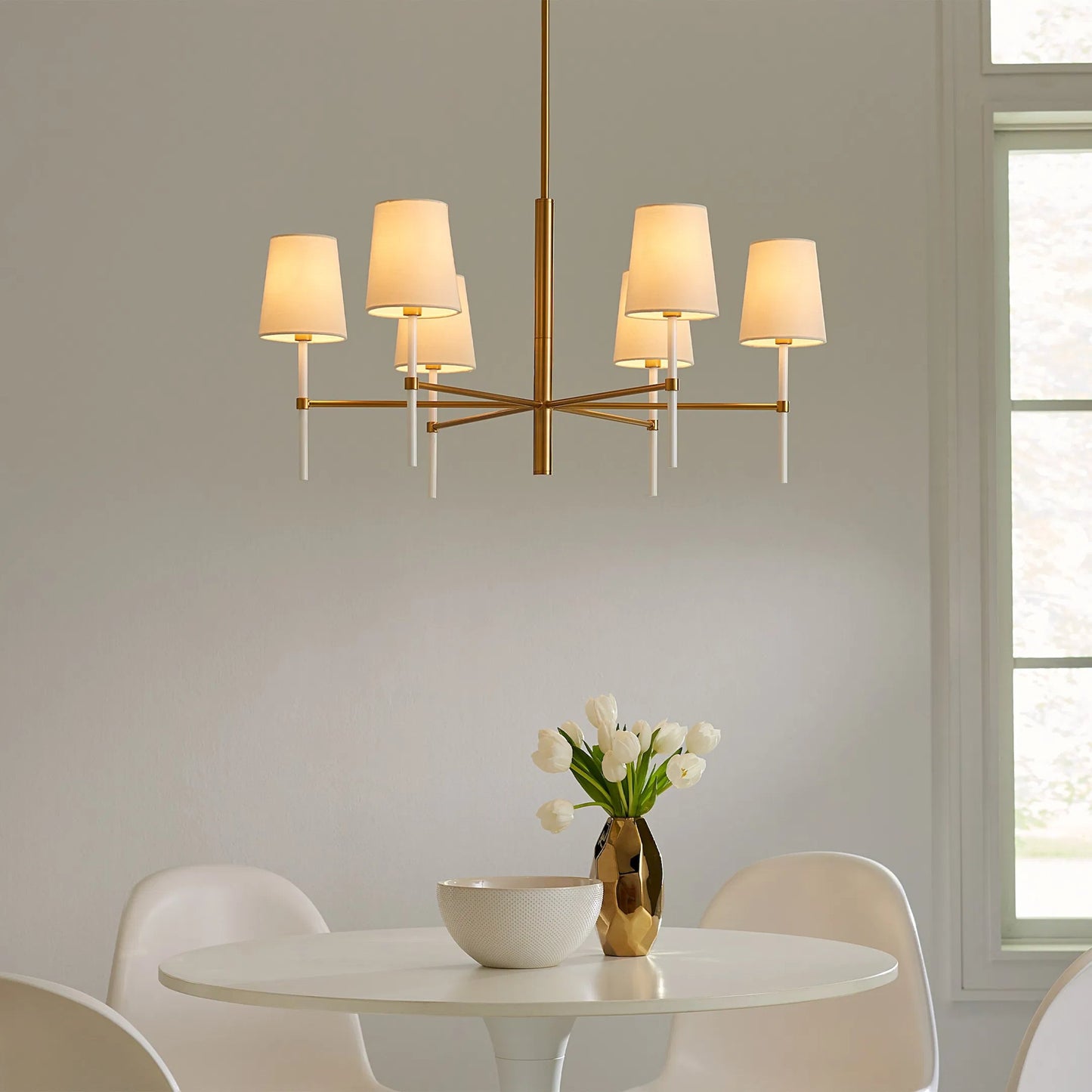 004 SI-2234953 | Lifestyle | Monroe Medium Chandelier by Visual Comfort & Co.. Made from steel in a unique style.
