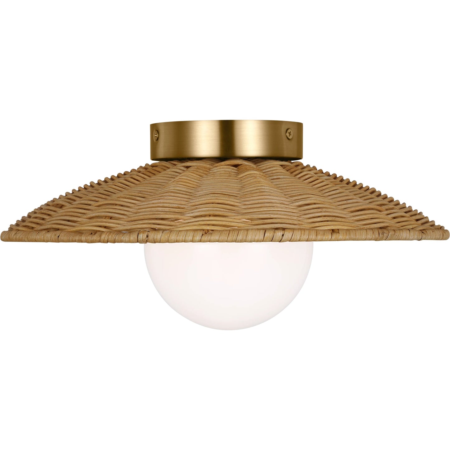 001 SI-2234980 | Primary Silo | Mari Medium Flush Mount by Visual Comfort & Co. in burnished brass. Made from unique in a rustic style.