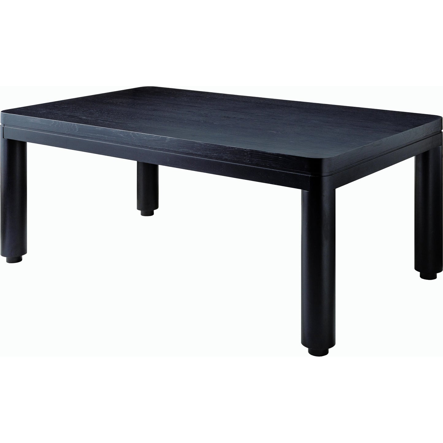 001 SI-2164707 | Primary Silo | Kisco Dining Table - 530614 by Surya in top: black, base: black and paintedblackenedraw. Made from wood veneer, mdf, rubber wood in a modern style.