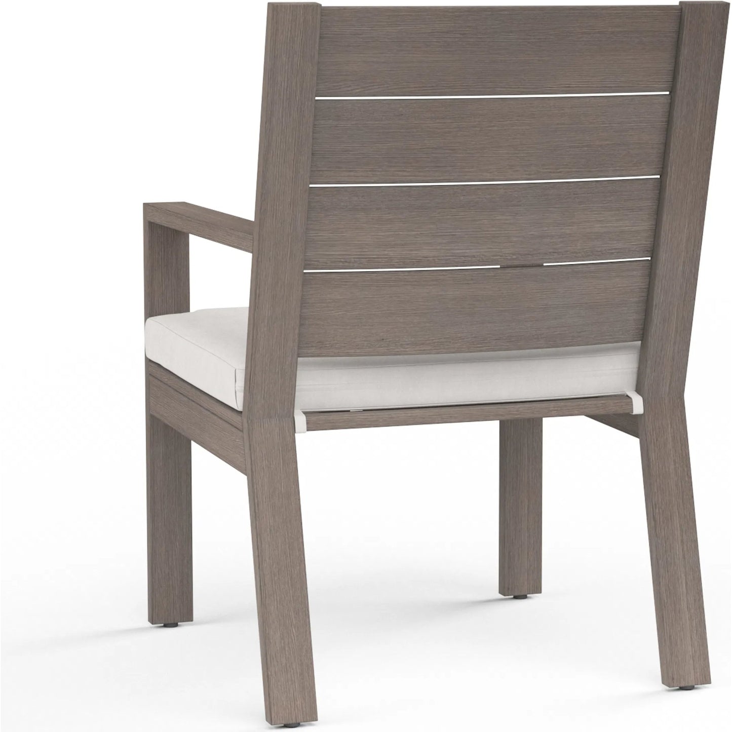 002 SI-2166945 | Additional Silo | Laguna Outdoor Dining Chair by Sunset West in driftwood. Made from aluminum in a modern style.