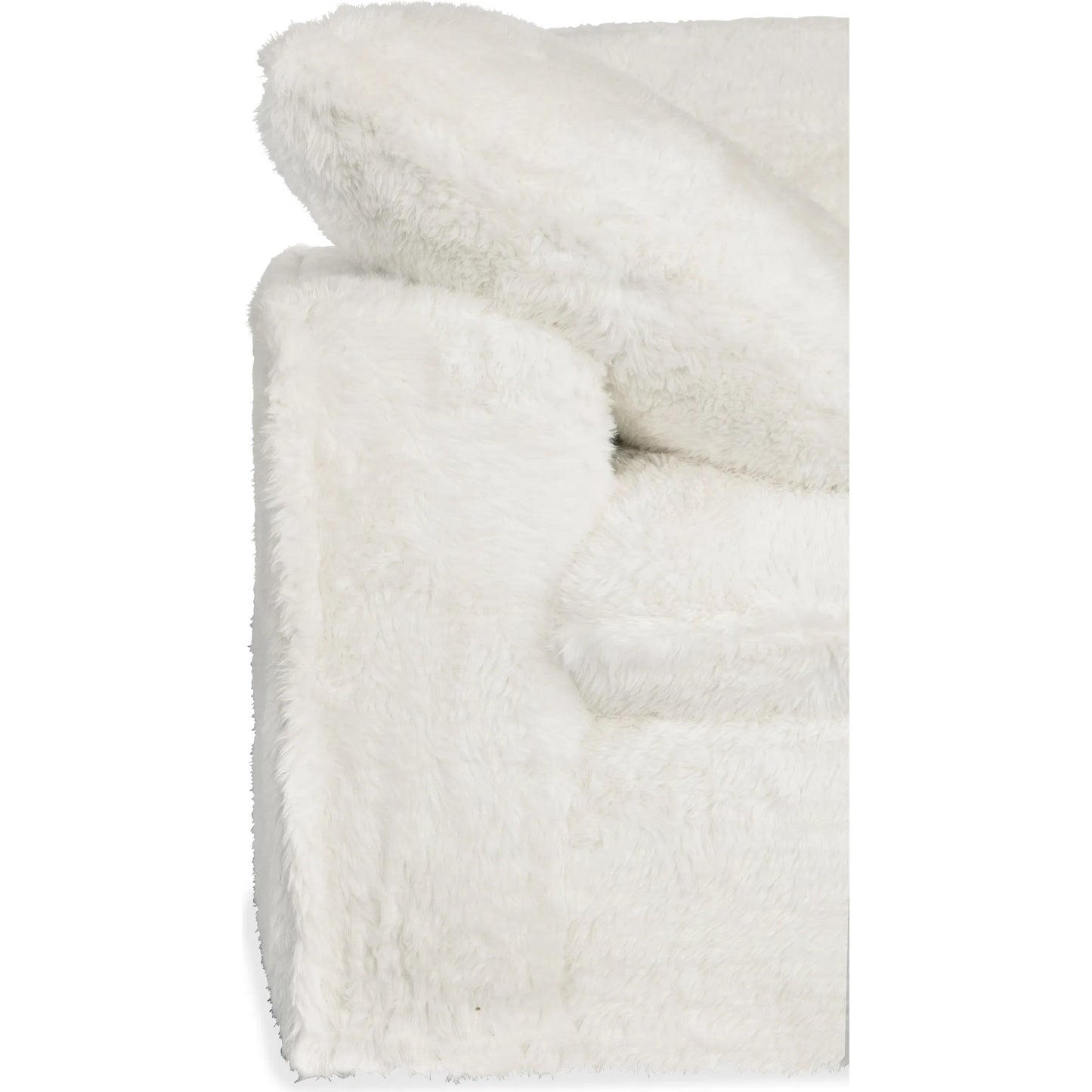 006 SI-2250798 | Closeup | Barefoot 3-Seat Sofa by Hooker Furniture in white. Made from 100% polyester in a transitional style.