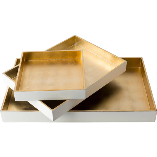 Kalista - 16765 (Set of 3) by Livabliss in white, wheat and lacquered. Made from 100% mdf in a eclectic & global style.