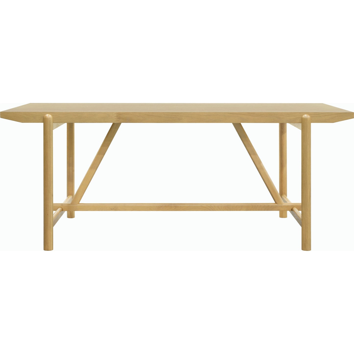 001 SI-2164705 | Closeup | Keating Dining Table - 530606 by Surya in top: wheat, base: wheat and stainedstainedraw. Made from wood veneer, mdf, oak in a modern style.