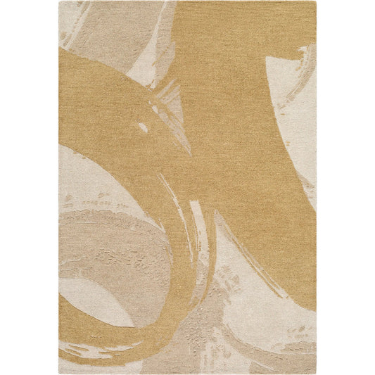 Kubra KUB-2300 Rug by Livabliss in 'camel, sandstone, ivory'. Made from wool in a unique style.