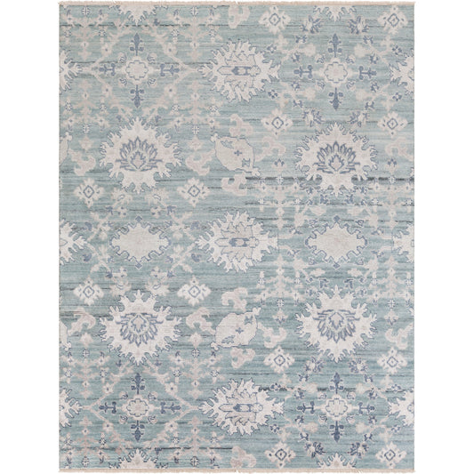 Kushal Rug - 26070 by Surya in pale blue, gray, denim, ink blue. Made from unique in a unique style.