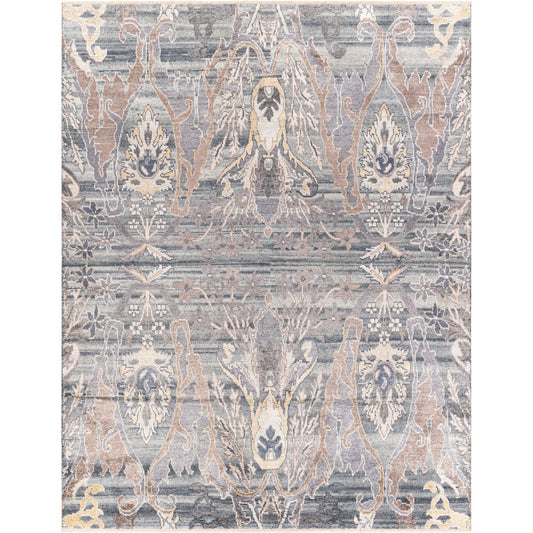 001 SI-1884343,SI-1884344,SI-1884345,SI-1884346 | Primary Silo | Kushal Rug by Surya. Made from 70% viscose, 30% wool in a traditional style.