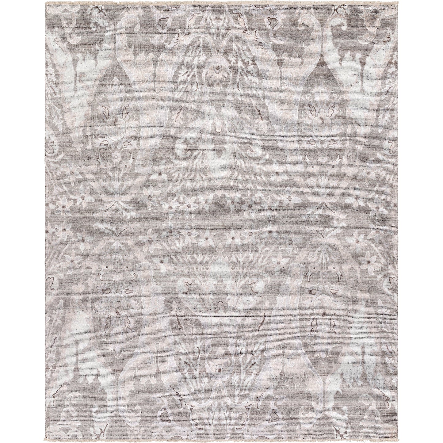 001 SI-2044971,SI-2044972,SI-2044973,SI-2044974 | Primary Silo | Kushal Rug - 13024 by Surya in pewter, ash gray, ivory. Made from face: 70% viscose, 30% wool in a unique style.