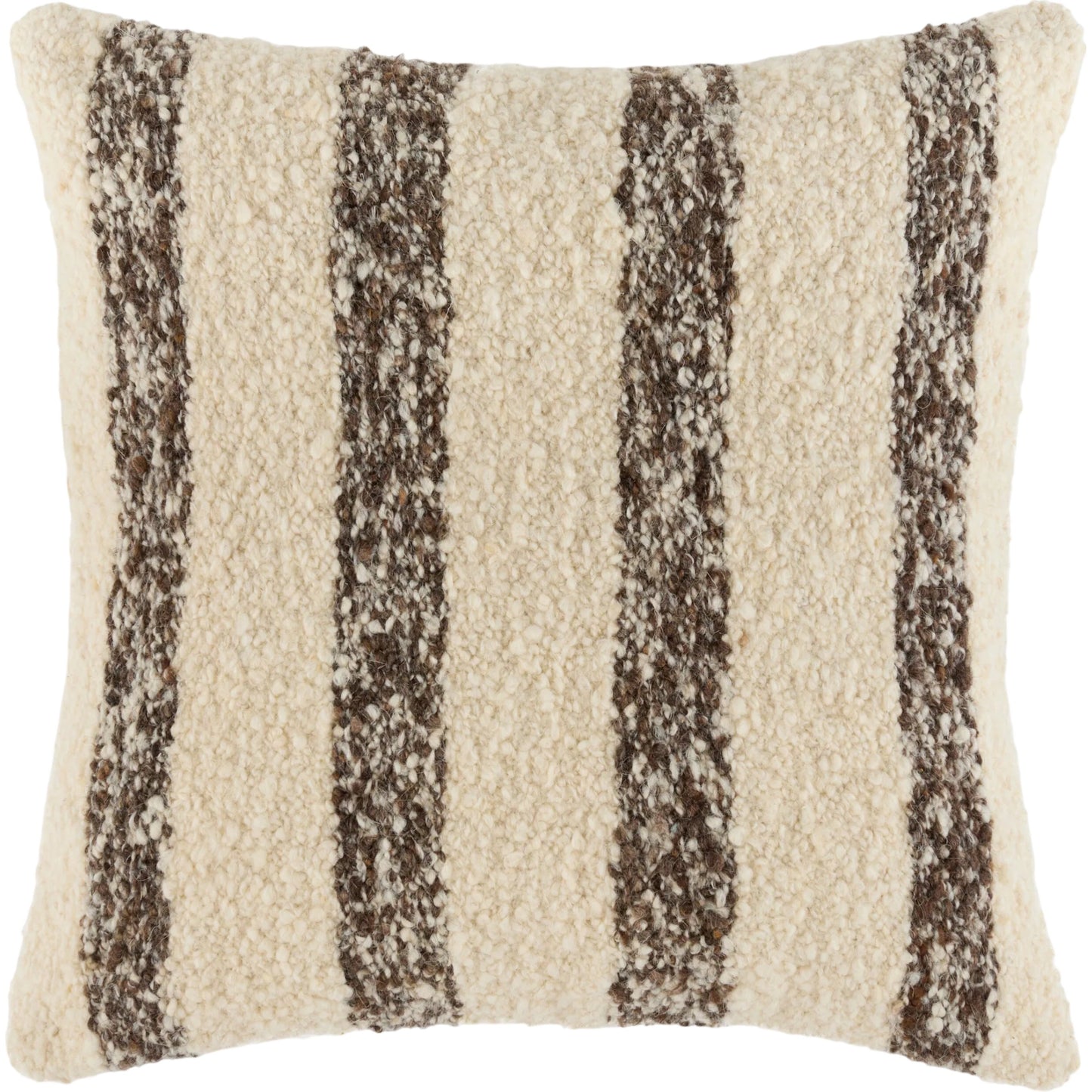 000 SI-2632691,SI-2632692,SI-2632693,SI-2632694,SI-2632695,SI-2632696 | Primary Silo | Kavre Accent Pillow by Livabliss in cream chocolate taupe. Made from wool, cotton in a unique style.