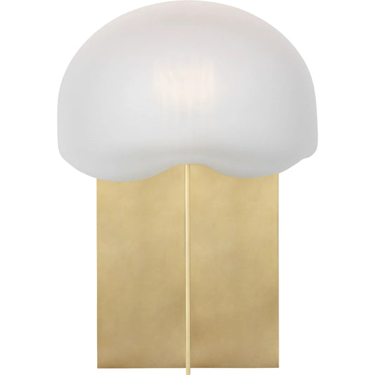 Fio Small Table Lamp by Visual Comfort & Co. in hand rubbed antique brass. Made from brass in a modern style.
