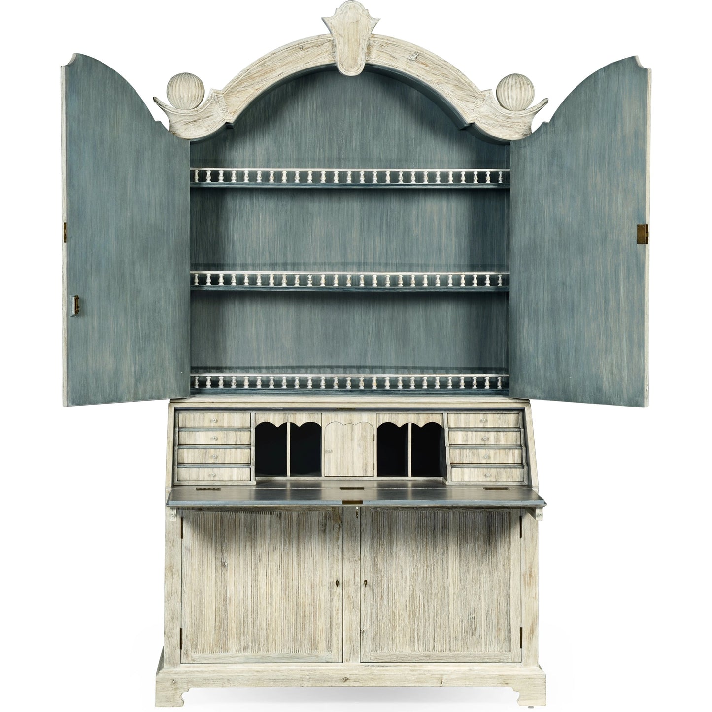 006 SR-846563 | Additional Silo | William Yeoward Alnwick Bureau by Jonathan Charles in white and washed acacia. Made from acacia in a cottage & farmhouse style.