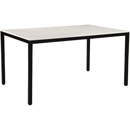 Parson Dining Table by Moe's Home Collection in white. Made from marble, iron, mdf in a modern style.