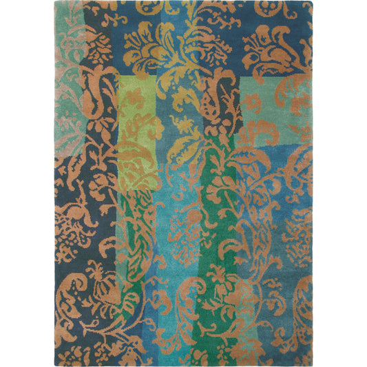 Kyah Rug - 15430 by Surya in blue, green. Made from 100% new zealand wool in a unique style.