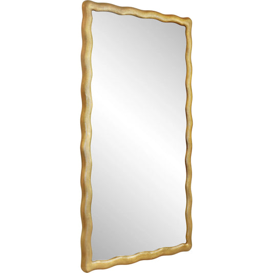 Kylo Rectangular Mirror by Worlds Away. Made from iron, wood in a modern style.