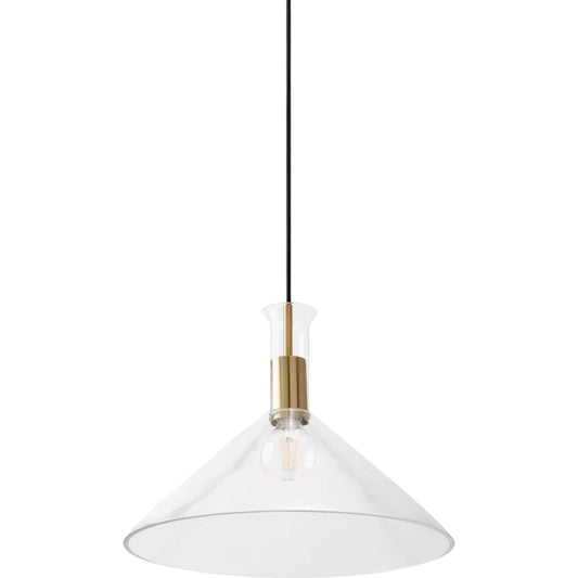 001 SI-2460027 | Primary Silo | Katzinor Pendant by Surya in metallic brass, clear and plated. Made from iron, glass in a unique style.