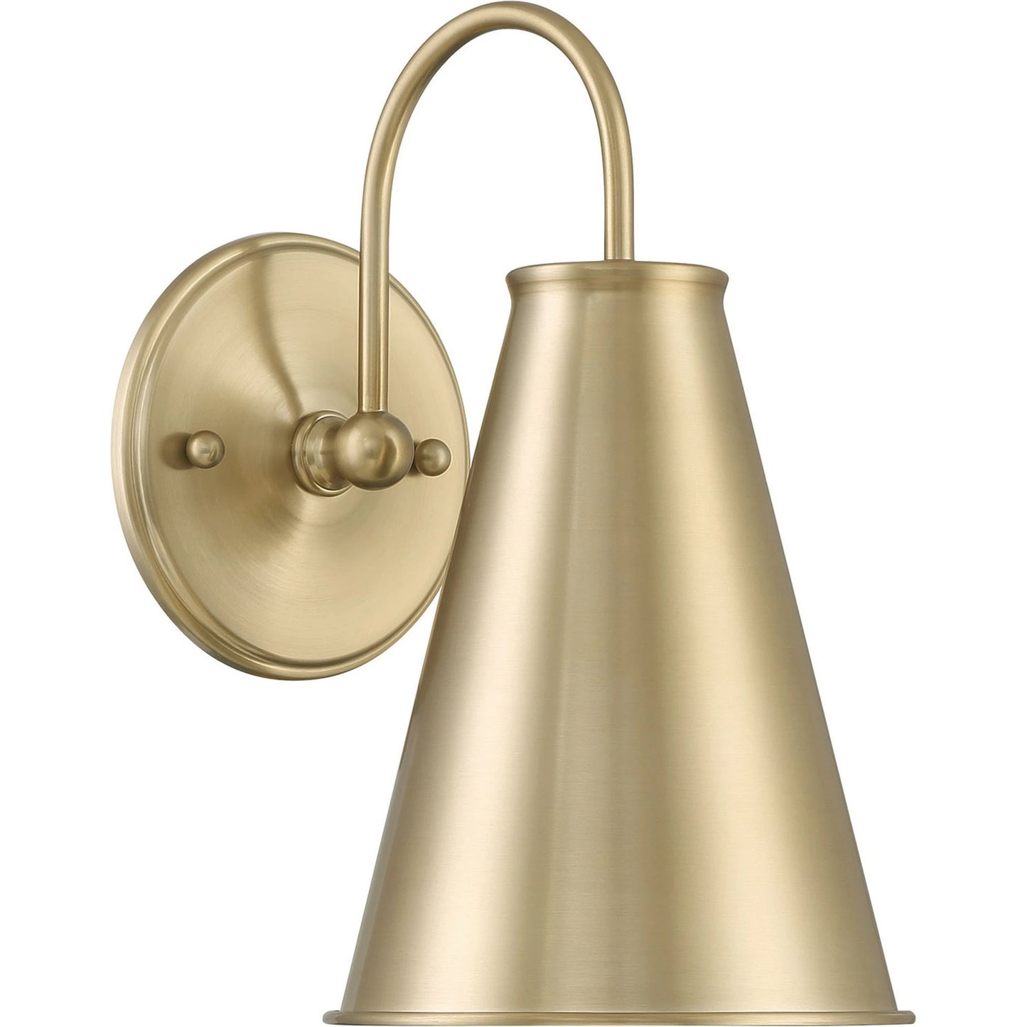 001 SI-1965990 | Primary Silo | Lincoln Tapered Metal 7" Dome Wall Sconce Light by Lumanity. Made from metal in a modern style.
