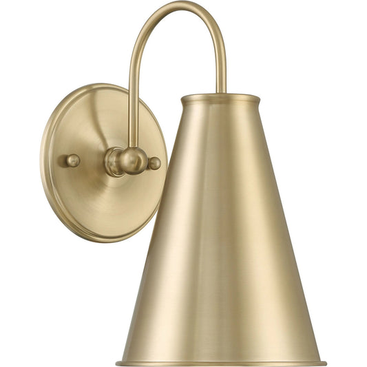 Lincoln Tapered Metal 7" Dome Wall Sconce Light by Lumanity. Made from metal in a modern style.