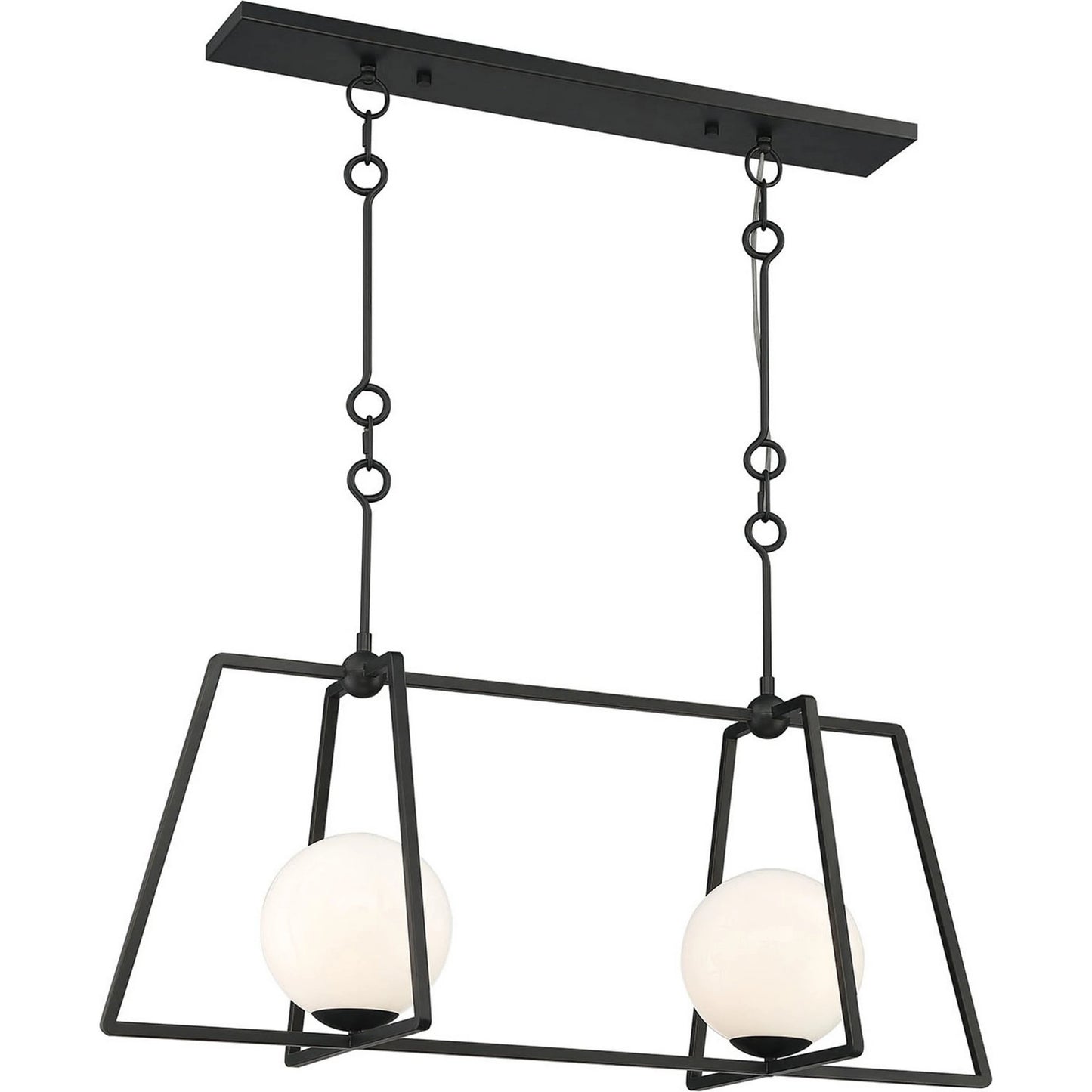 001 SI-1966005 | Additional Silo | Stratus Linear Chandelier by Lumanity in oil rubbed bronze. Made from iron, glass in a modern style.