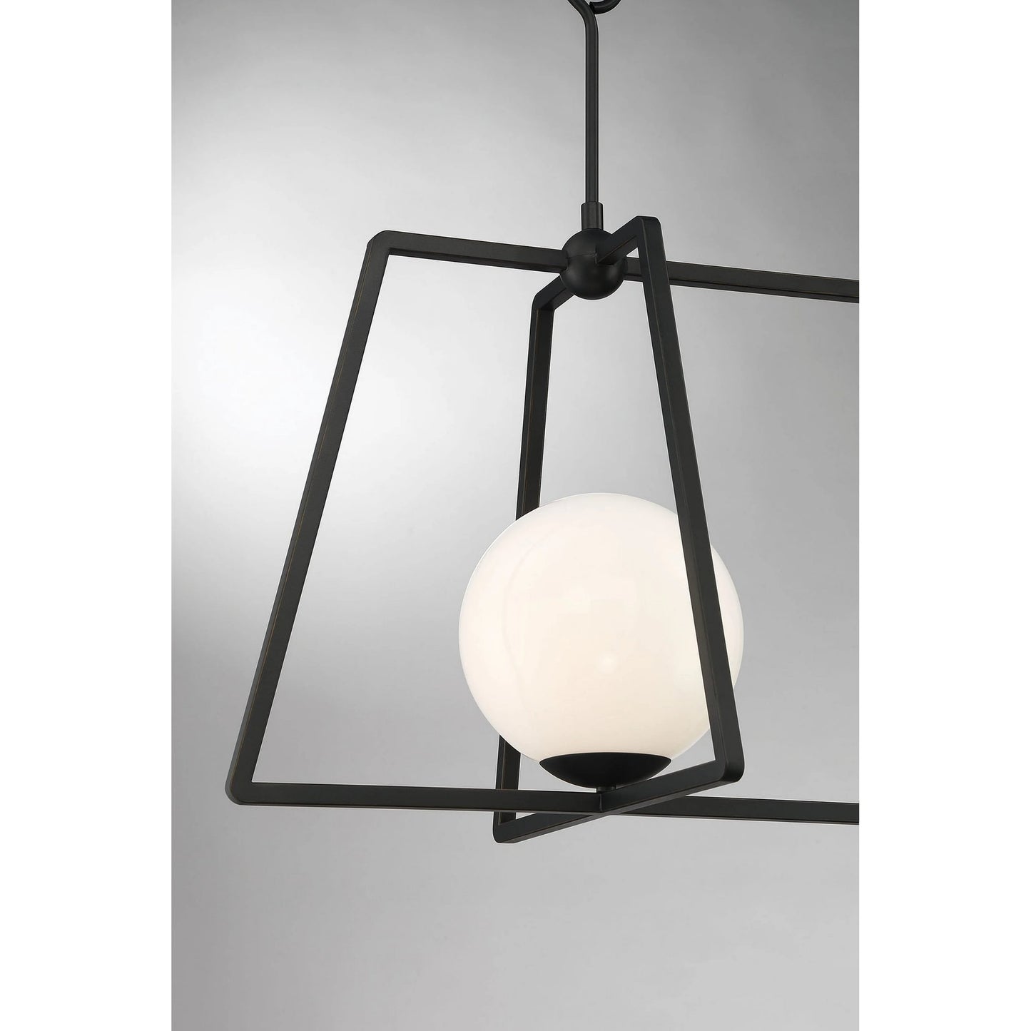 003 SI-1966005 | Lifestyle | Stratus Linear Chandelier by Lumanity in oil rubbed bronze. Made from iron, glass in a modern style.