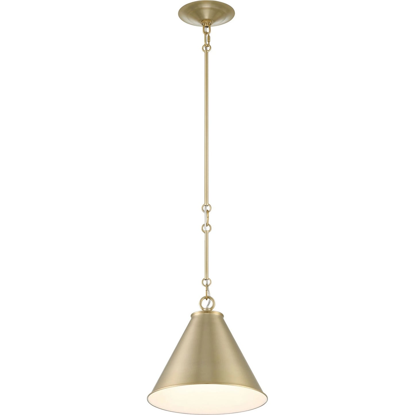 002 SI-1965986 | Additional Silo | Lincoln Tapered Metal 11" Dome Pendant Light by Lumanity in antiqued brass. Made from metal in a modern style.