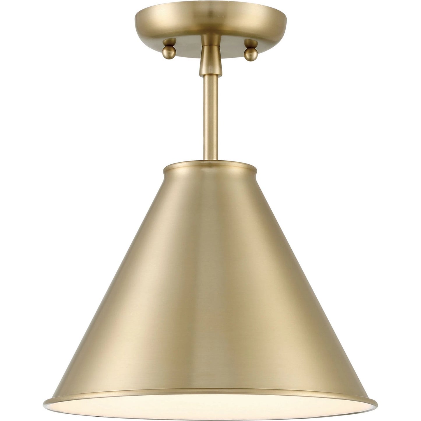 001 SI-1965988 | Primary Silo | Lincoln Tapered Metal 11" Semi-Flush Mount Ceiling Light by Lumanity. Made from metal in a modern style.