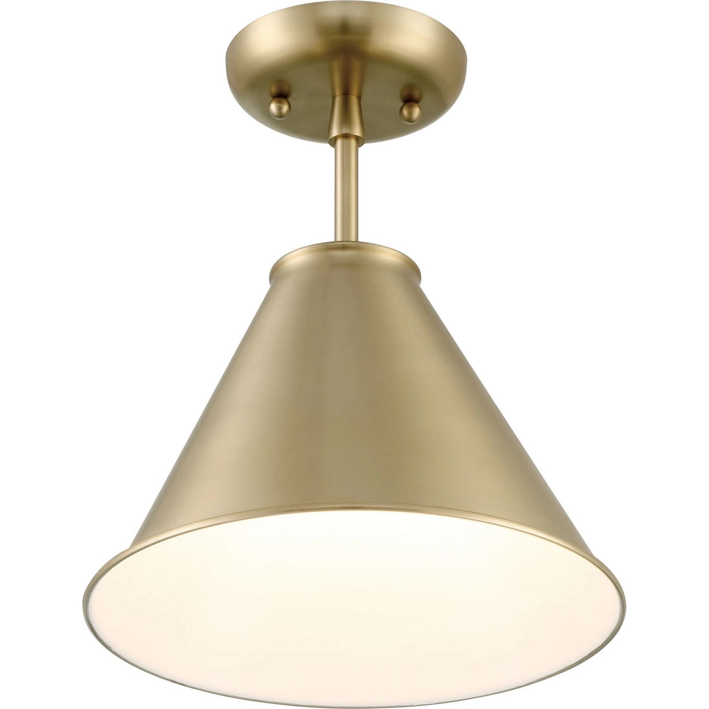 003 SI-1965988 | Additional Silo | Lincoln Tapered Metal 11" Semi-Flush Mount Ceiling Light by Lumanity. Made from metal in a modern style.