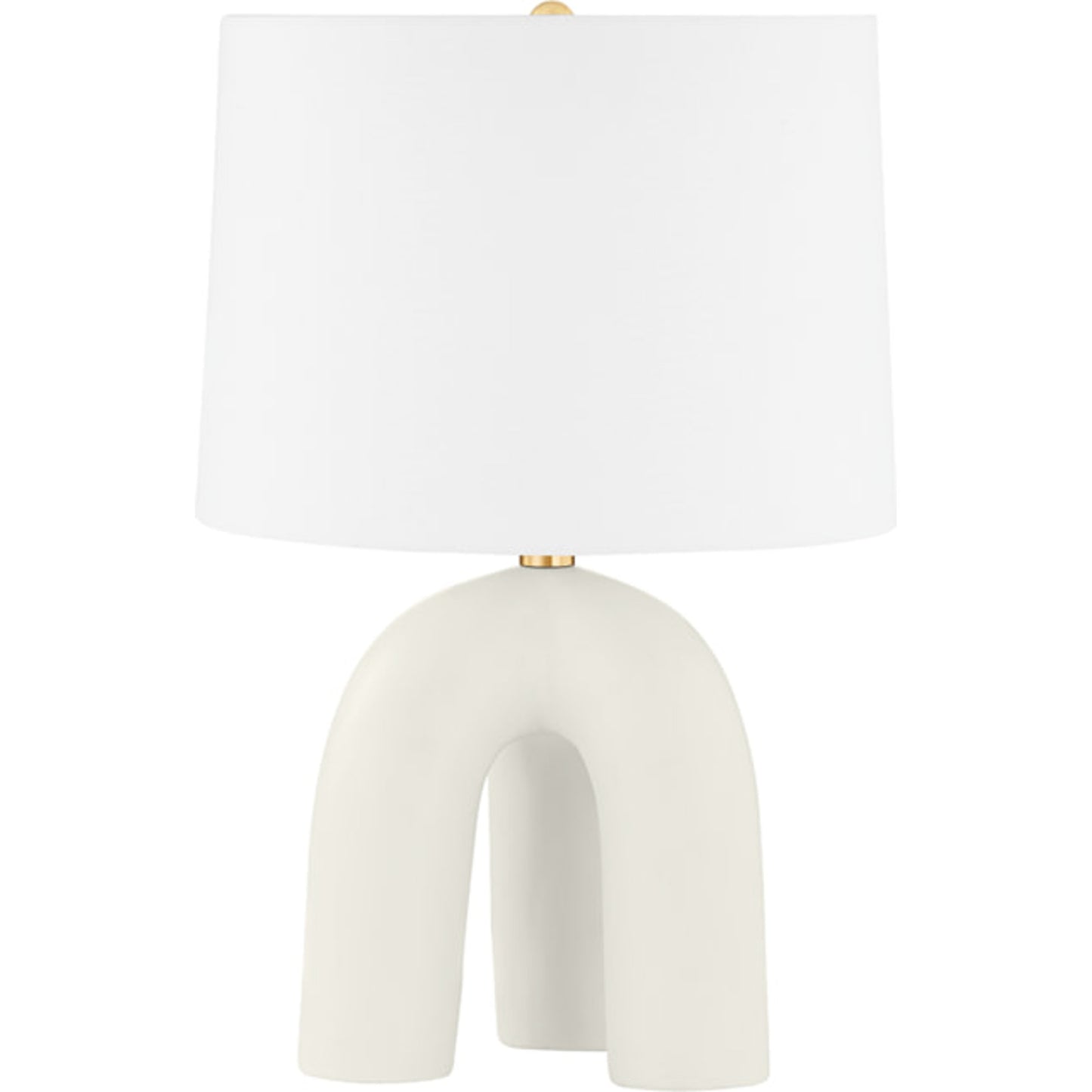 001 SI-1831191 | Primary Silo | Mills Pond Lamp by Hudson Valley in satin ivory. Made from aged brass, satin ivory in a modern style.