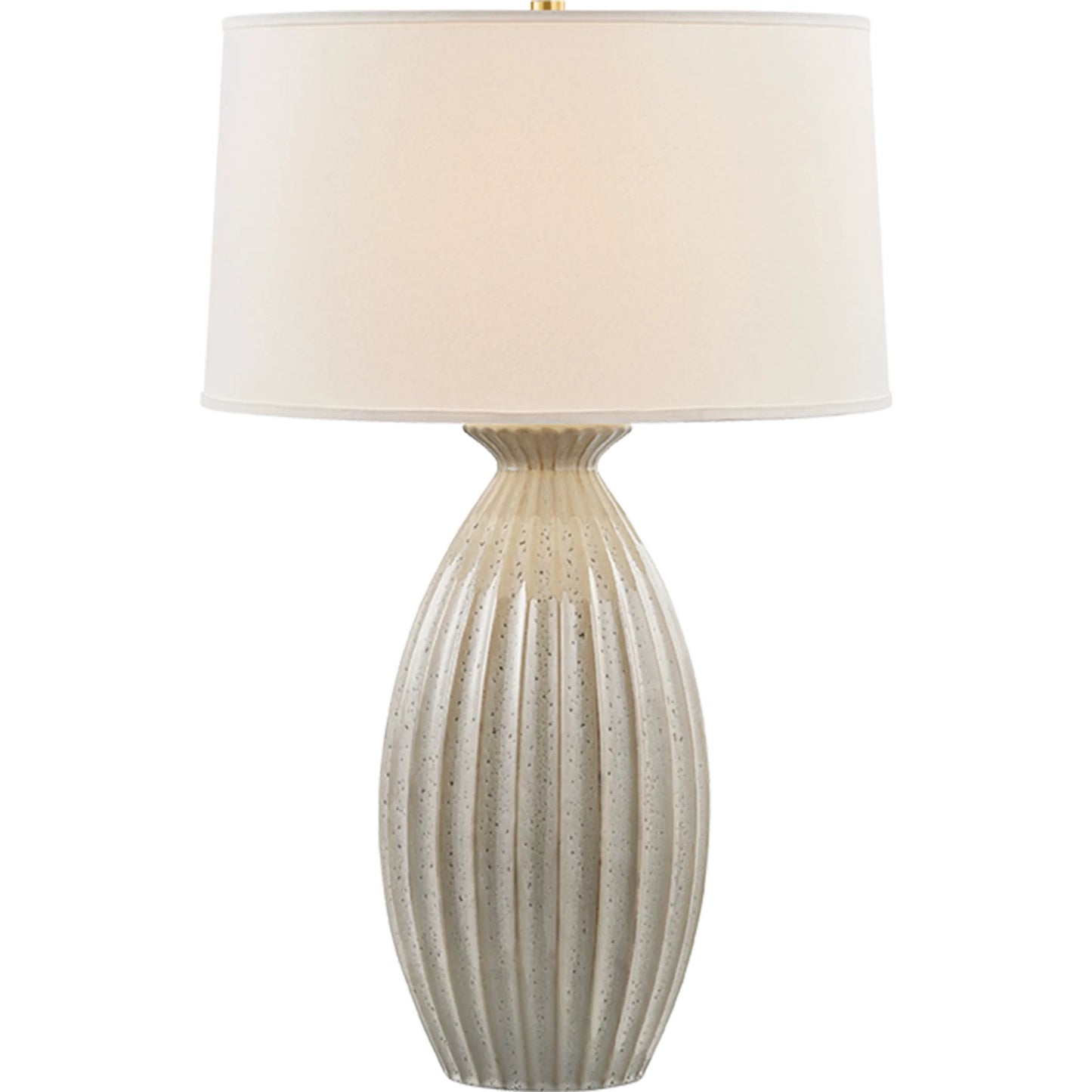001 SI-2544194 | Primary Silo | Box Elder Table Lamp by Hudson Valley in aged brass, ceramic taupe velvet. Made from ceramic in a unique style.