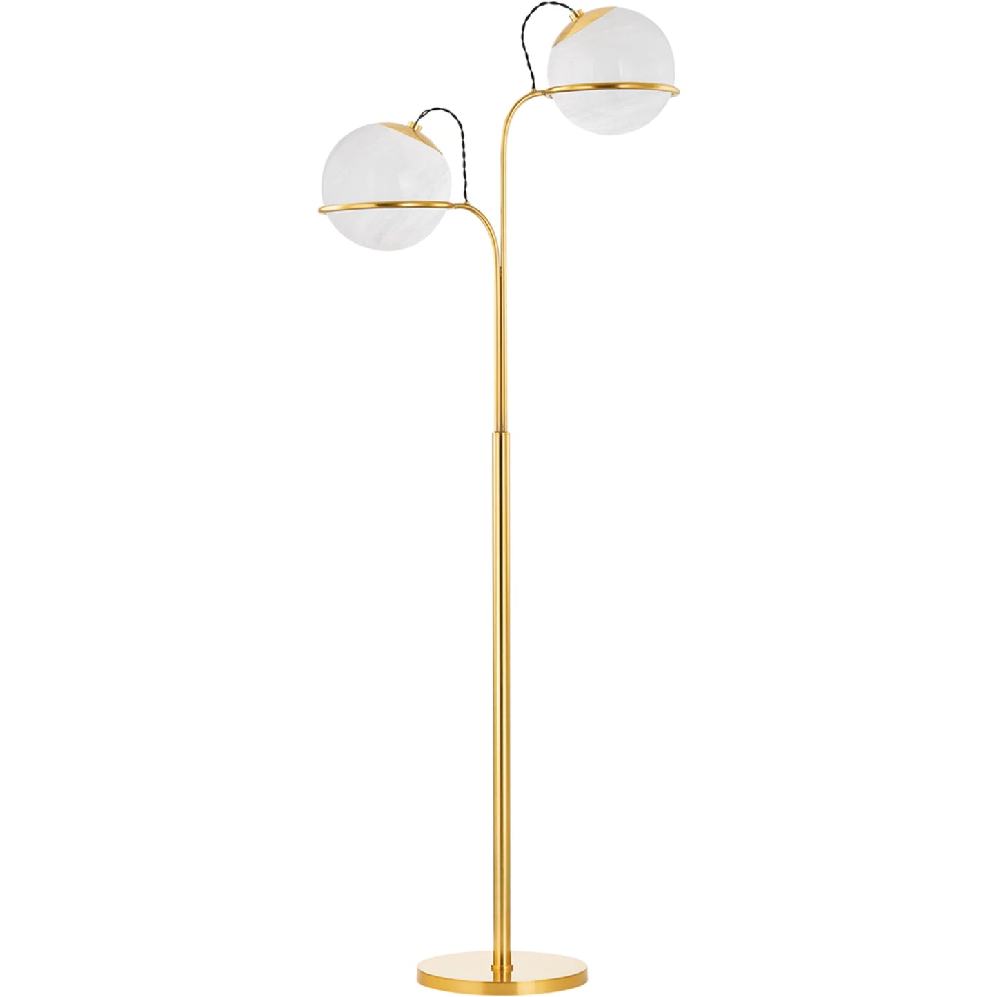 001 SI-2335762 | Primary Silo | Hingham Floor Lamp by Hudson Valley in aged brass. Made from steel in a modern style.