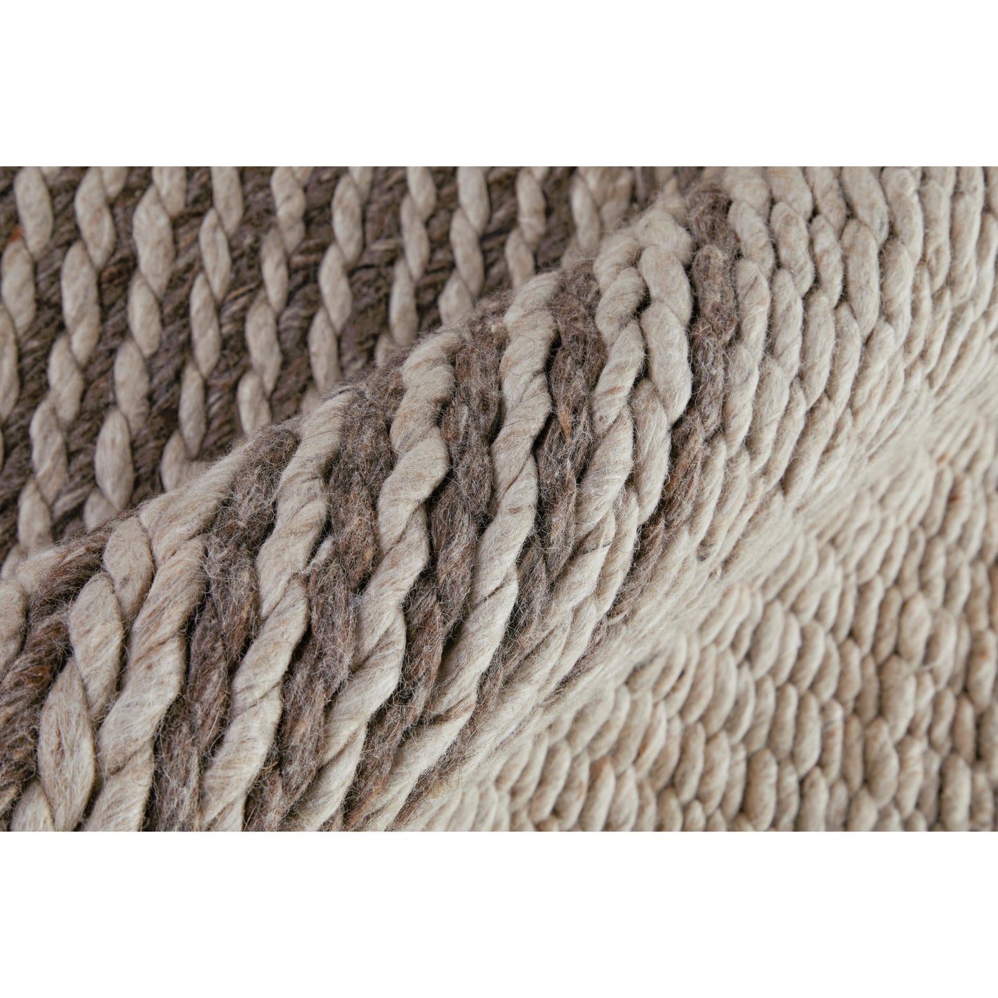 003 SI-2159059,SI-2159060,SI-2159064,SI-2159313 | Closeup | Hamden Stripes Rug - T19T8008 by Thom Felicia by Feizy Rugs in ivory, brown. Made from wool in a unique style.