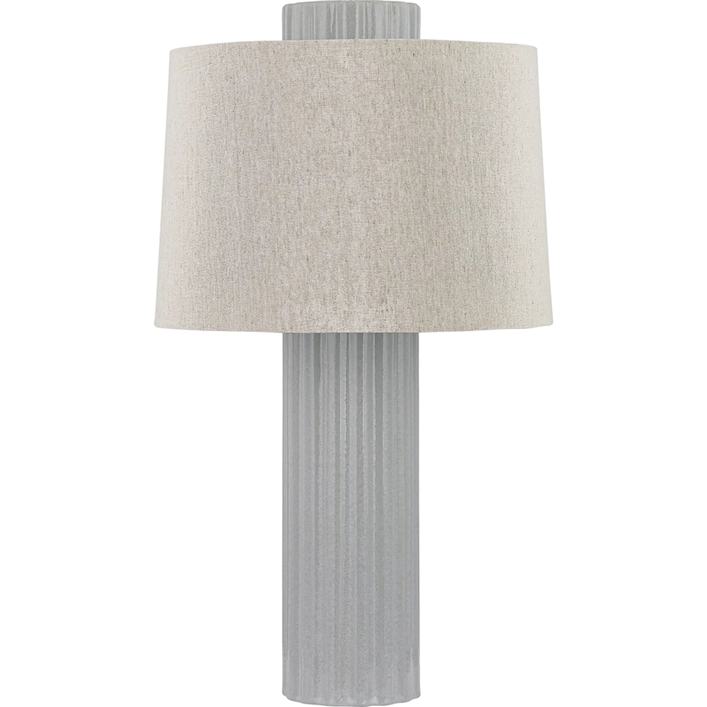 001 SI-2388297 | Primary Silo | Manchester Table Lamp by Hudson Valley in aged brass, ceramic shell grey. Made from ceramic in a unique style.
