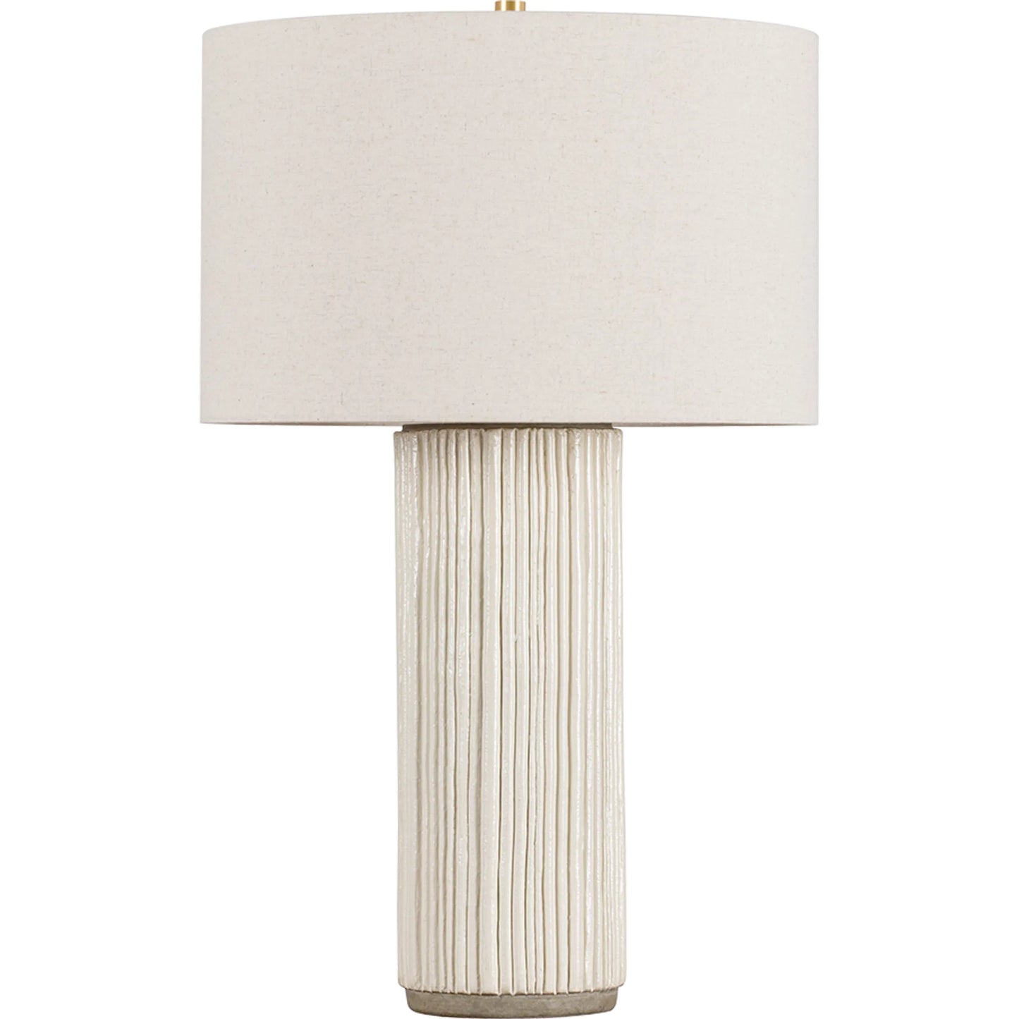 001 SI-2388171 | Primary Silo | Crestwood Table Lamp by Hudson Valley in aged brass, ceramic fluted ivory. Made from ceramic in a transitional style.