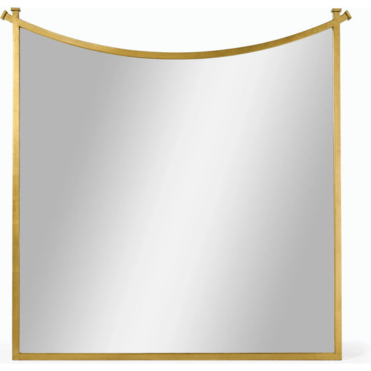 001 SR-847048 | Primary Silo | Luxe Curve Accent Mirror by Jonathan Charles in gold and gilded iron. Made from iron in a transitional style.