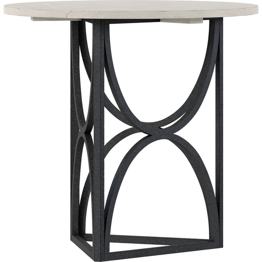 001 SI-2155758 | Primary Silo | Alcove Chairside Table by A.R.T. Furniture in belgian ivory, burnished brass. Made from acacia solids, maple veneers, iron in a modern style.