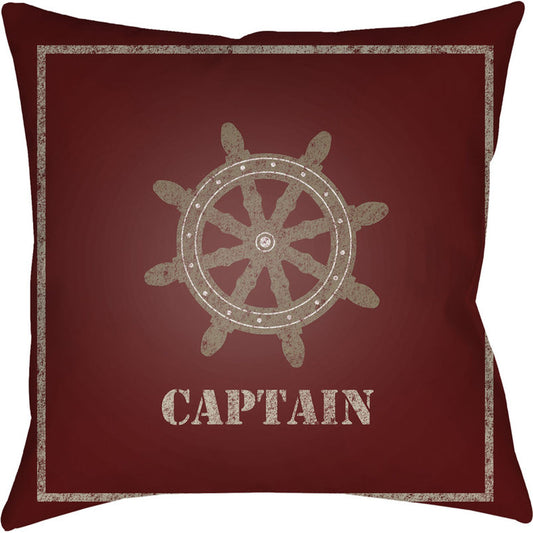 Captain Pillow - 24733 by Livabliss. Made from front: 100% polyester, back: 100% polyester in a coastal style.