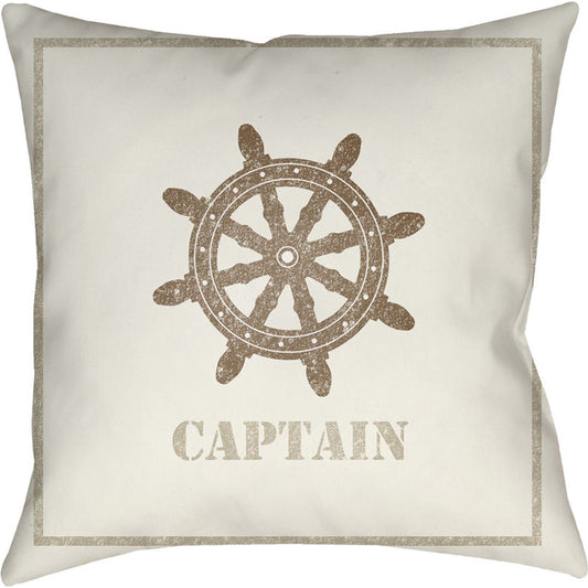 Captain Pillow - 24733 by Livabliss. Made from front: 100% polyester, back: 100% polyester in a coastal style.