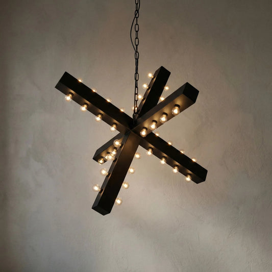 Cruzar Light by Noir in metal. Made from metal in a modern style.