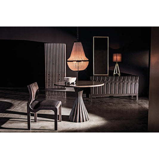 Candis Lamp with White Shade by Noir in antique brass. Made from metal in a modern style.