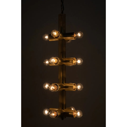Axe Chandelier by Noir in antique brass. Made from metal in a modern style.