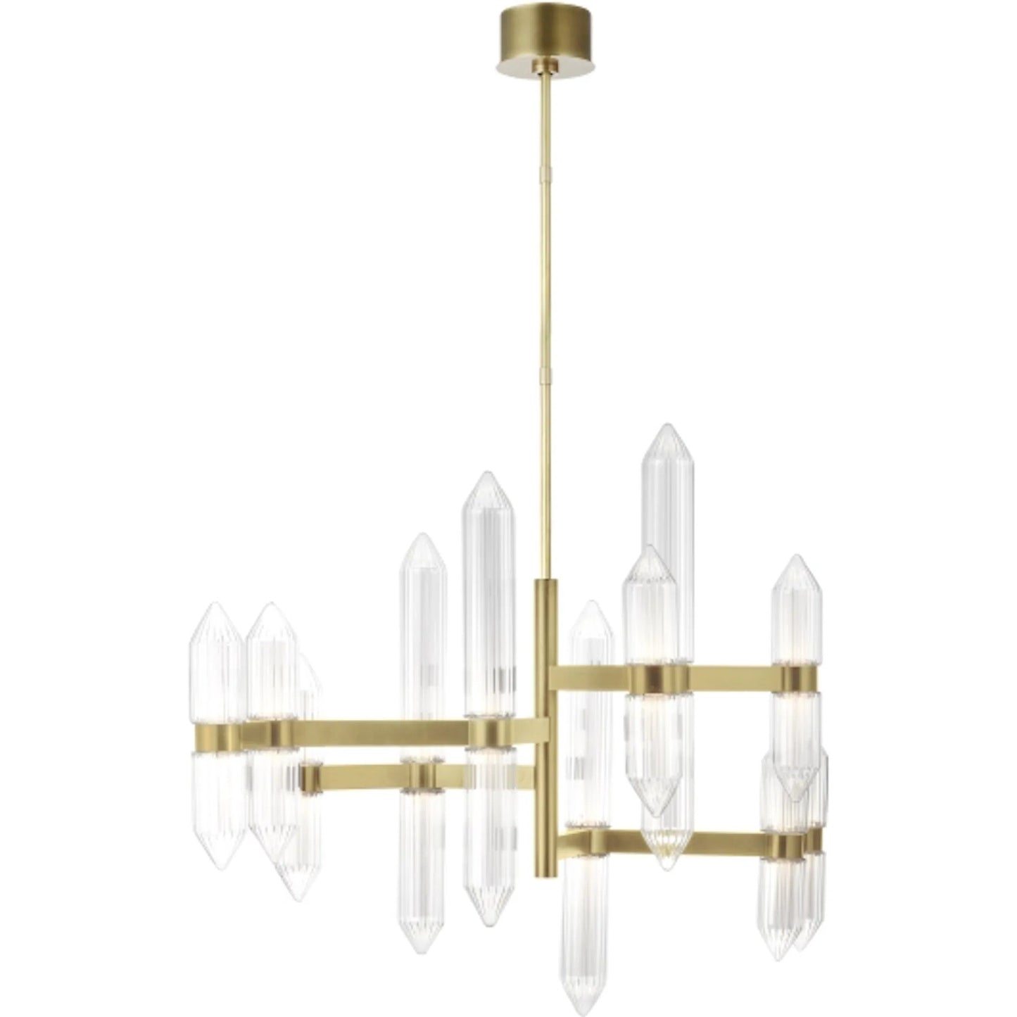 002 SI-2228474 | Primary Silo | Langston Large Chandelier by Visual Comfort & Co.. Made from steel in a unique style.