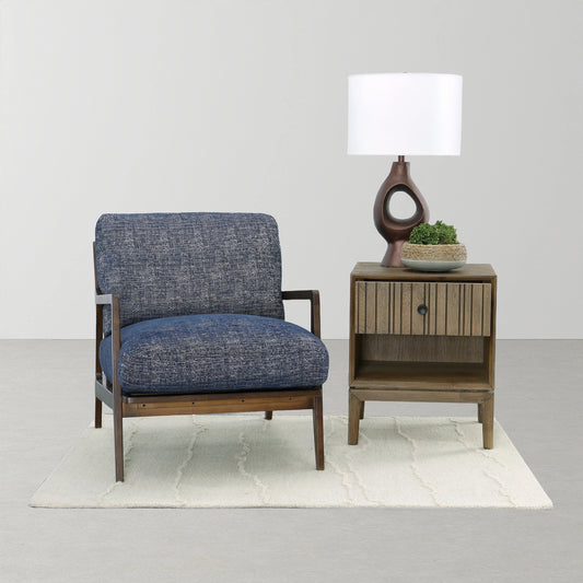 Las Vegas Lawrence Arm Chair by LH Imports. Made from ash wood, cane, fabric, pu foam in a modern style.