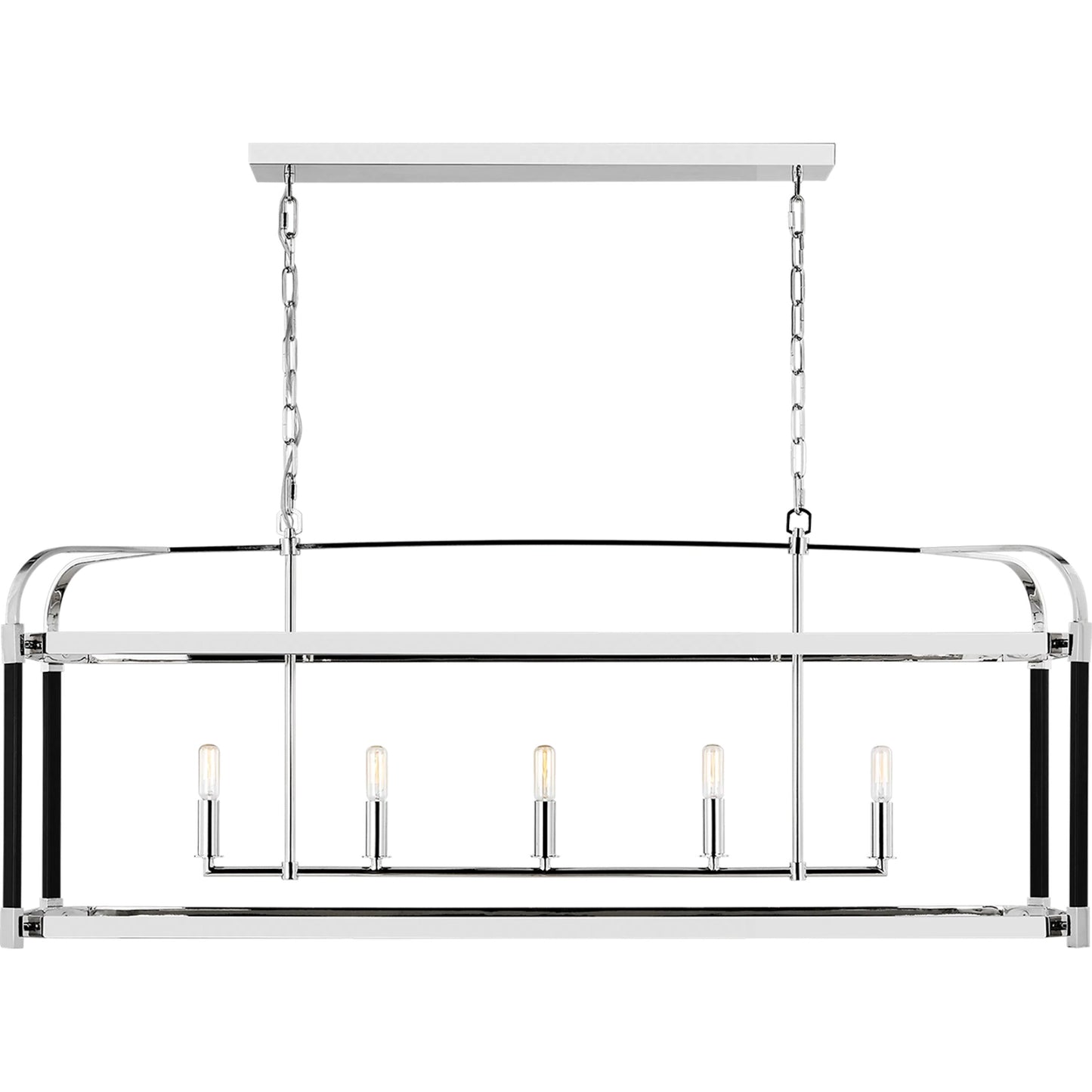002 SI-2235210 | Primary Silo | Hadley Linear Chandelier by Visual Comfort & Co.. Made from steel in a modern style.