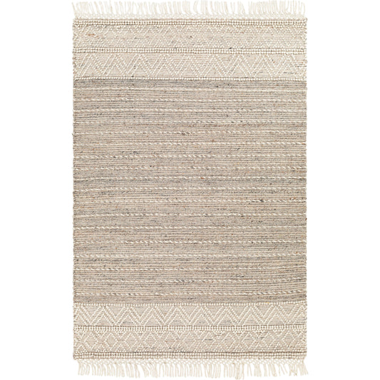Lucia Rug - 30189 by Surya in cream, tan, medium brown, black. Made from 70% wool, 30% polyester in a unique style.