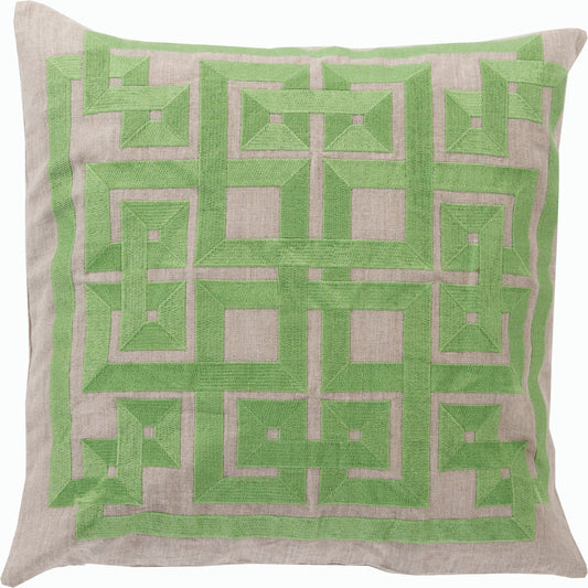 Grammercy Pillow by Surya. Made from linen in a cottage & farmhouse style.