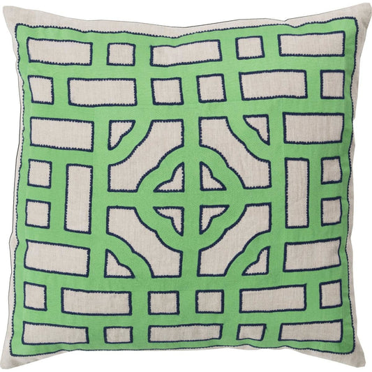 Chinese Gate Pillow - 33745 by Surya. Made from unique in a modern style.