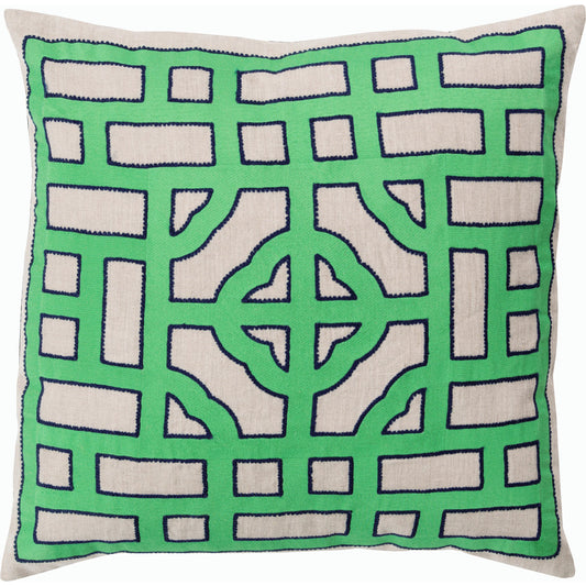 Chinese Gate Pillow - 33745 by Surya. Made from unique in a modern style.