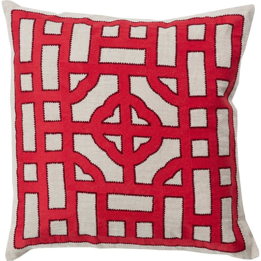 Chinese Gate Pillow - 33745 by Surya. Made from unique in a modern style.