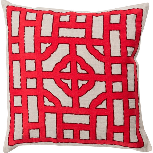 Chinese Gate Pillow - 33745 by Surya. Made from unique in a modern style.