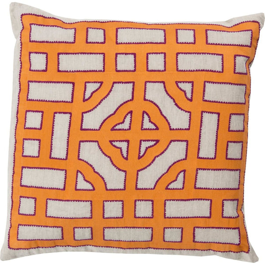 Chinese Gate Pillow - 33745 by Surya. Made from unique in a modern style.